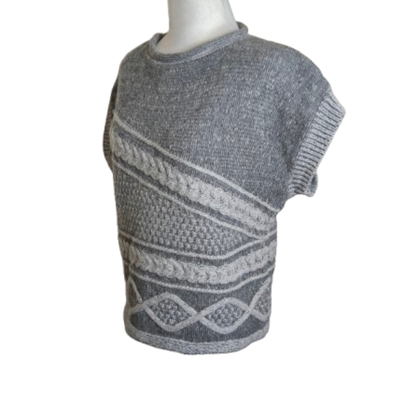 Fisherman Out of Ireland Geelong Lambswool Knit Sweater S Made Ireland - Picture 4 of 9